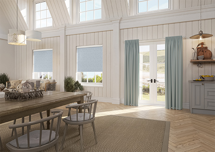 Ophelia, Stone Blue - Twist&Fit Roller Blind - Image 7